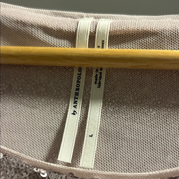 Anthropologie Lavender Sequin Blouse - Picture 2 of 9